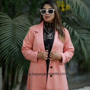 Baby pink Ladies Long Overcot​